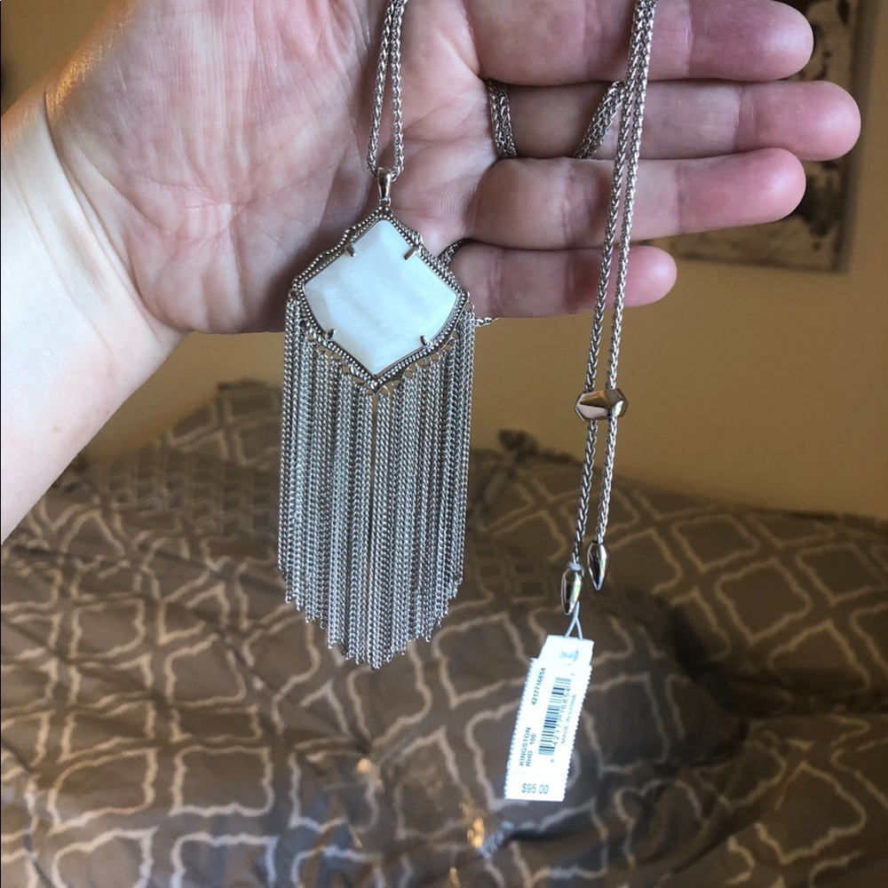 🤍Kendra Scott, Kingston Long Necklace, Pearl